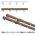 タチカワ  カーテンレール V17　ダブルセット〔アルミ素材〕