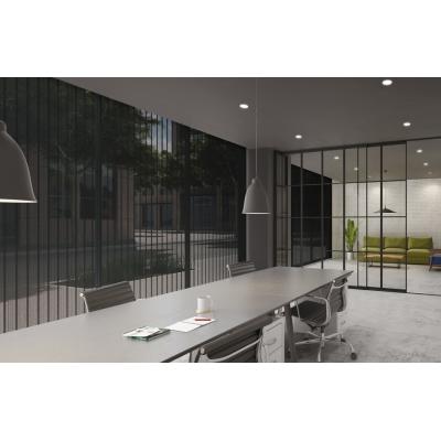 バーチカルブラインド　V-4034 ウィンディ遮熱（ブラック）　スラット幅：100ｍｍ　部品色：シルバー