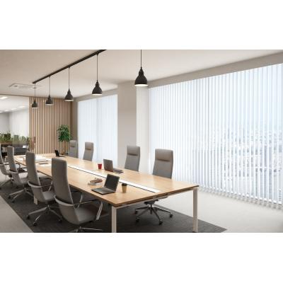 バーチカルブラインド　V-4047　グロスレス遮熱（ホワイト）　スラット幅：100ｍｍ　部品色：マットホワイト