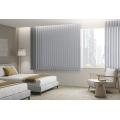 バーチカルブラインド　V-4112 シルワ遮光（グレー）　スラット幅：100ｍｍ　部品色：シルバー　2連取付け仕様